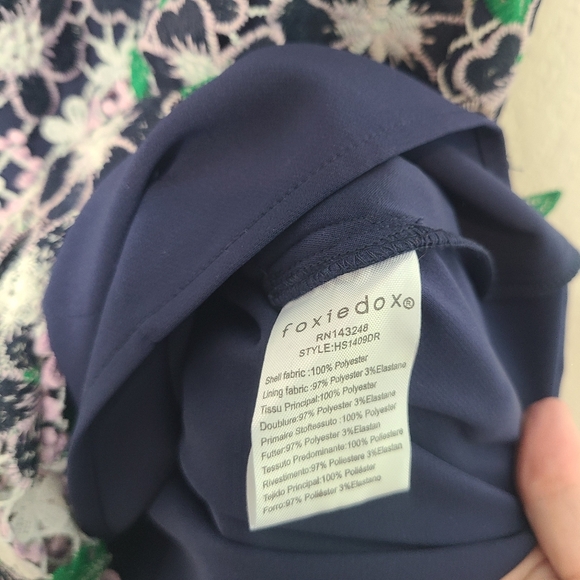 Foxiedox Anthropologie Lace Floral Dress Maryem Midi Small - Picture 9 of 15